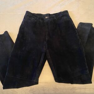 Rafaella Black Suede Trousers